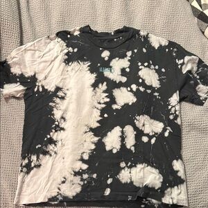 All Saints Black and White Short Sleeve Tee